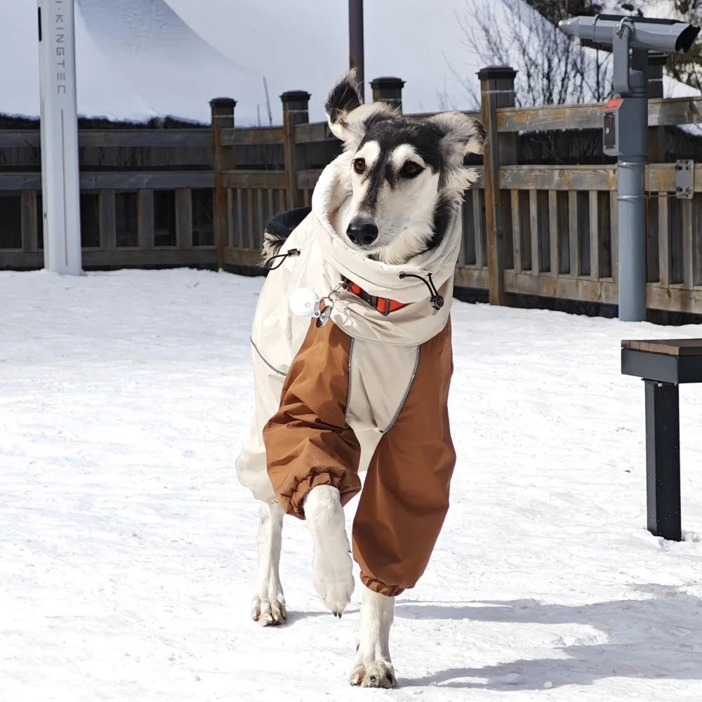 Winter Jacket - 4-Legged Fleece Coat for Greyhound