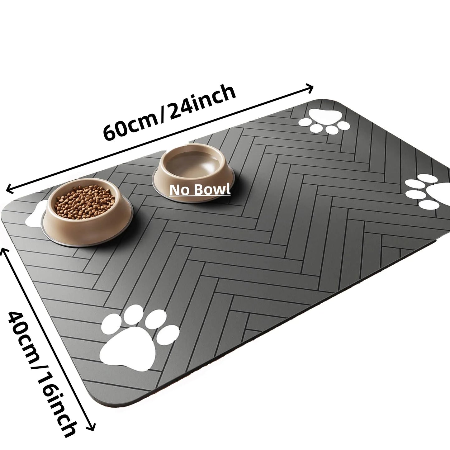 Feeding Mat - Quick Dry Food Bowl Placemat