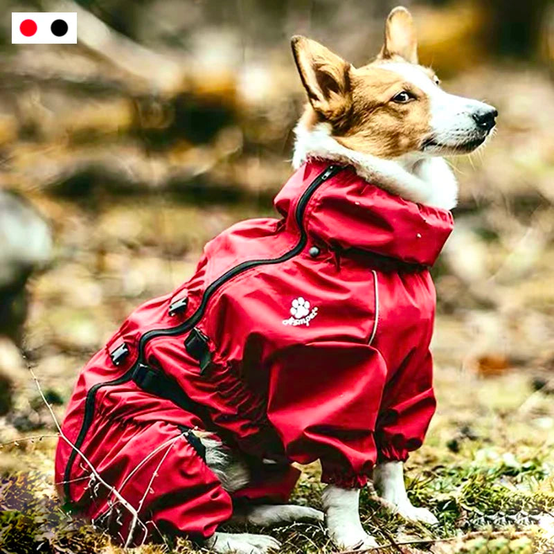 Raincoat - Red & Black