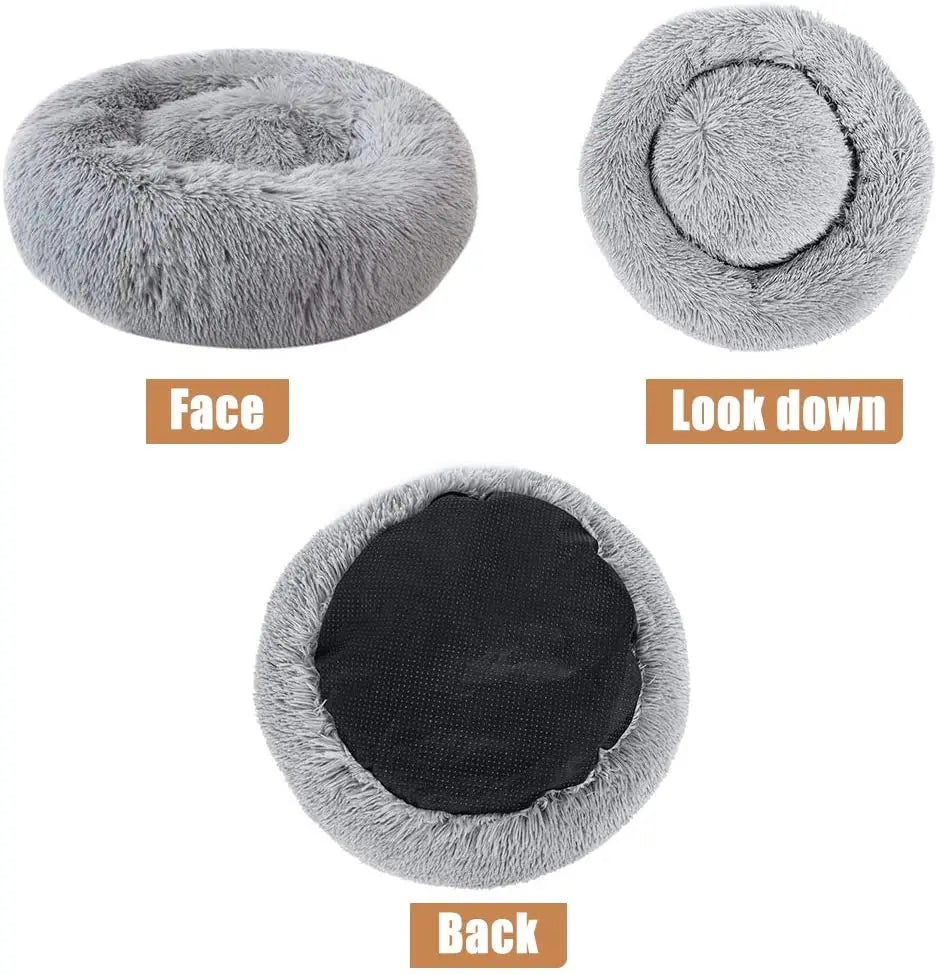 Extra Large Donut Dog Bed – Plush & Anti-Slip