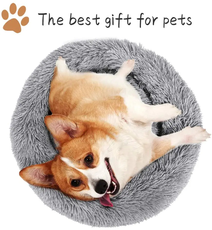 Extra Large Donut Dog Bed – Plush & Anti-Slip