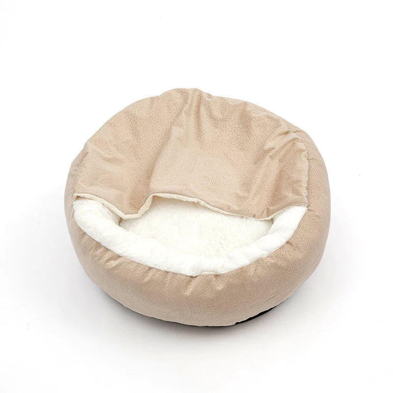 Orthopedic Dog Bed with Hooded Blanket