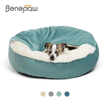 Orthopedic Dog Bed with Hooded Blanket