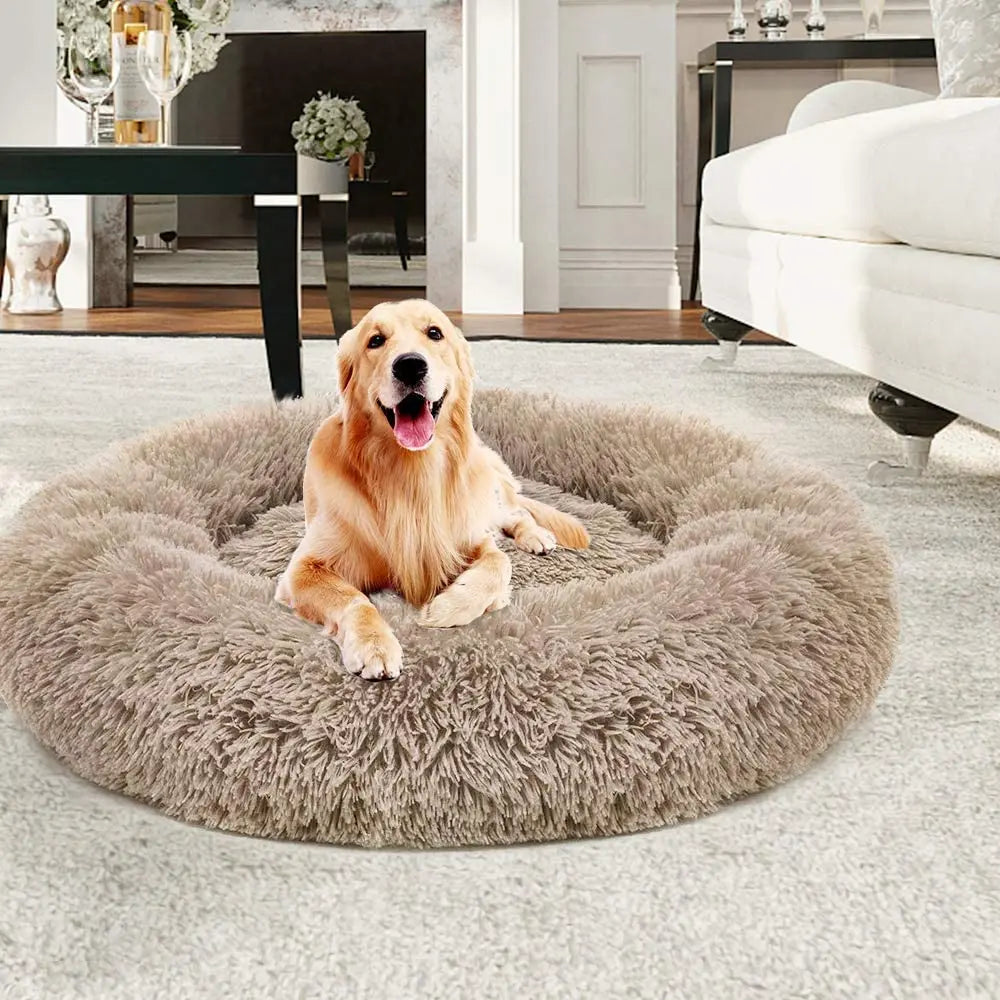 Extra Large Donut Dog Bed – Plush & Anti-Slip