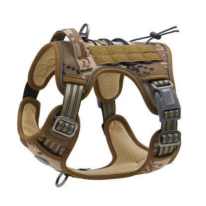 No-Pull Tactical Dog Harness – Reflective & Adjustable
