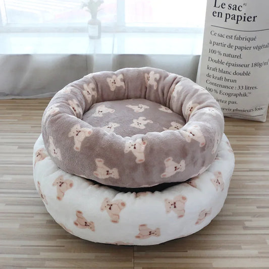 Donut Plush Dog Sofa Bed – Soft & Washable