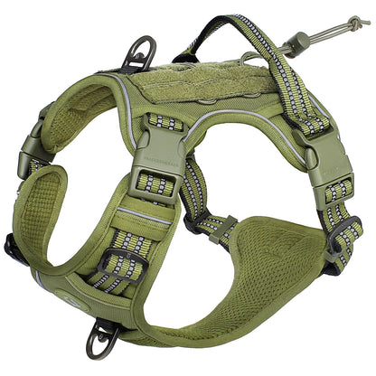 Tactical No-Pull Dog Vest Harness – Reflective & Adjustable