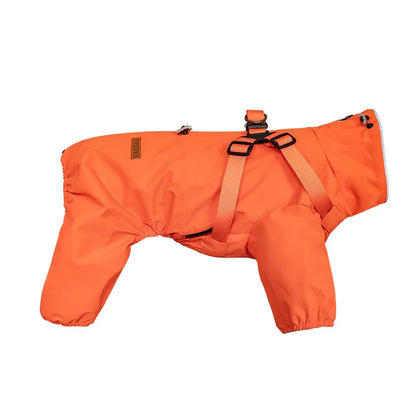 Raincoat with Harness - 4-Legged Reflective Rain Jacket