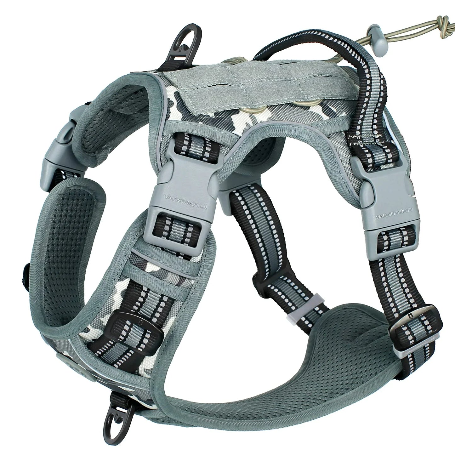 Tactical No-Pull Dog Vest Harness – Reflective & Adjustable