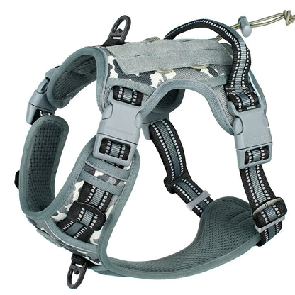 Tactical No-Pull Dog Vest Harness – Reflective & Adjustable