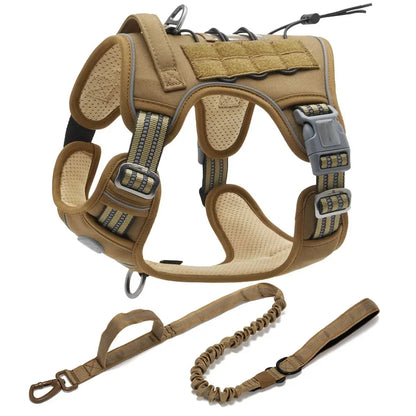 No-Pull Tactical Dog Harness – Reflective & Adjustable