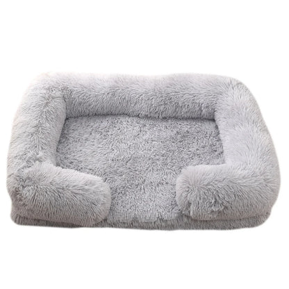 Winter Plush Square Dog Bed - Thickened Comfort Sofa