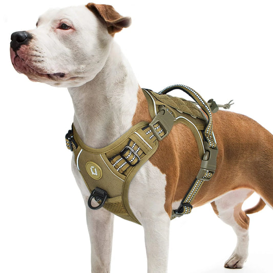 Tactical No-Pull Dog Vest Harness – Reflective & Adjustable