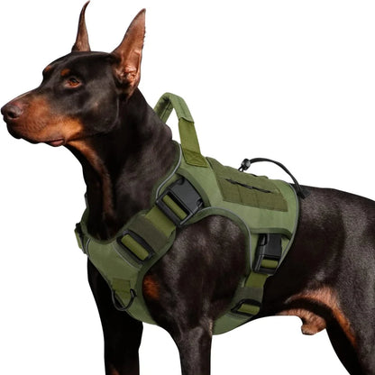 Adjustable No-Pull Tactical Dog Harness – Large Breeds