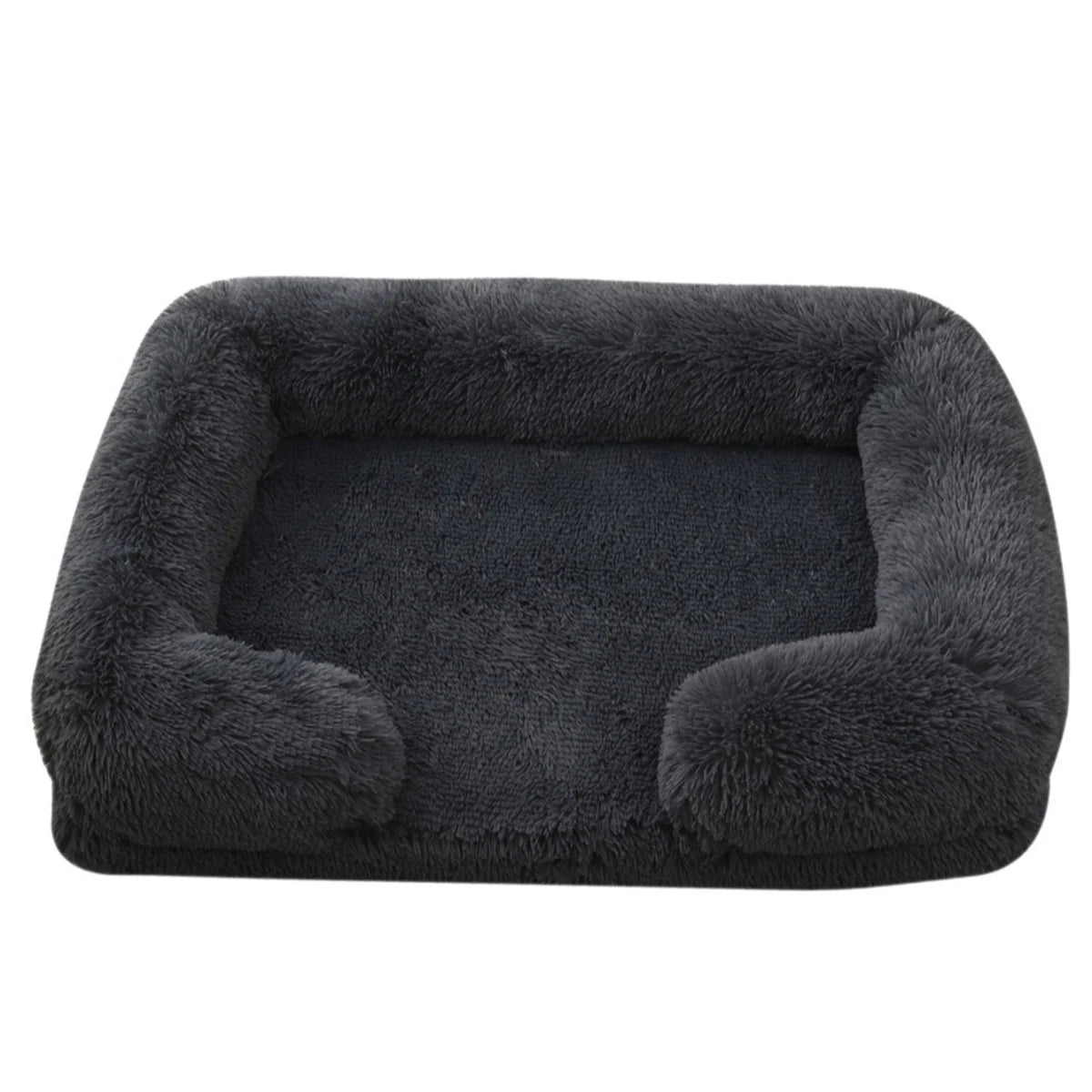 Winter Plush Square Dog Bed - Thickened Comfort Sofa