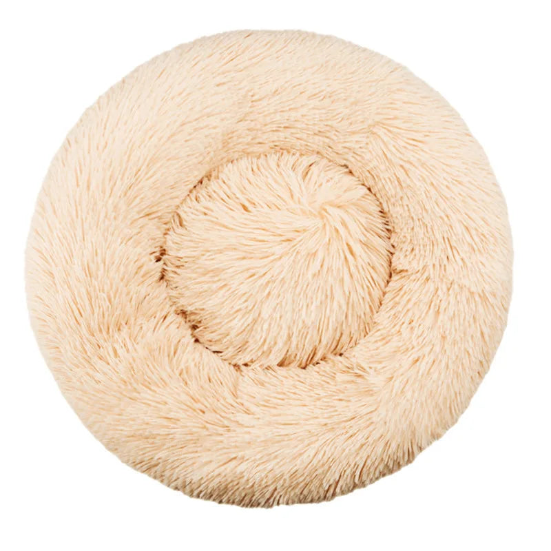 Donut Plush Dog Bed – Warm & Washable