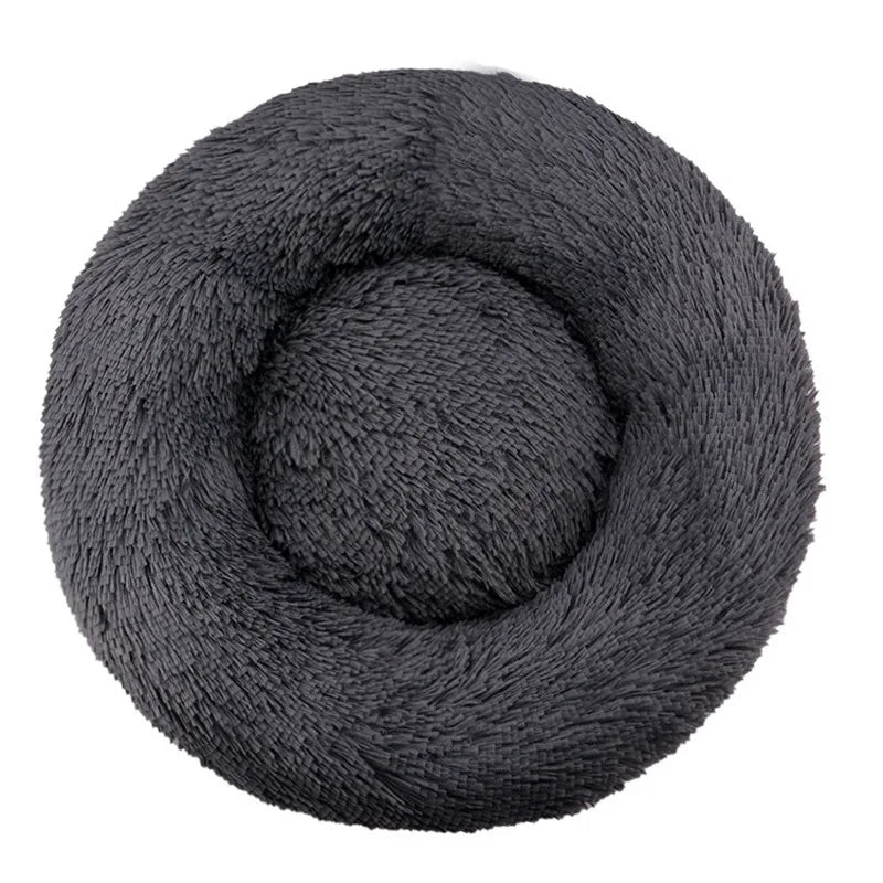 Donut Plush Dog Bed – Warm & Washable