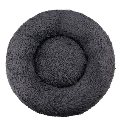 Donut Plush Dog Bed – Warm & Washable