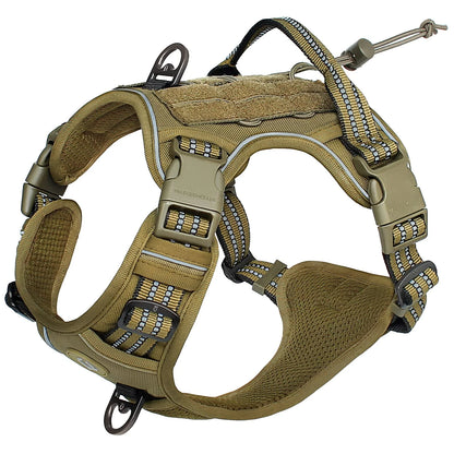 Tactical No-Pull Dog Vest Harness – Reflective & Adjustable
