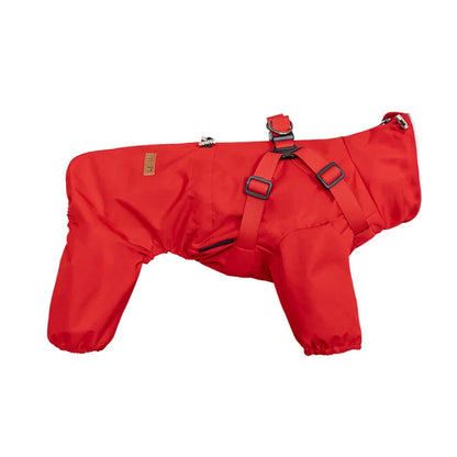 Raincoat with Harness - 4-Legged Reflective Rain Jacket