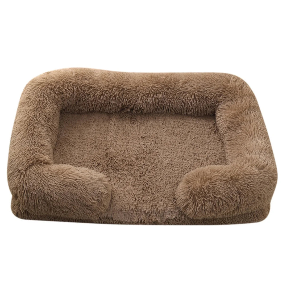 Winter Plush Square Dog Bed - Thickened Comfort Sofa