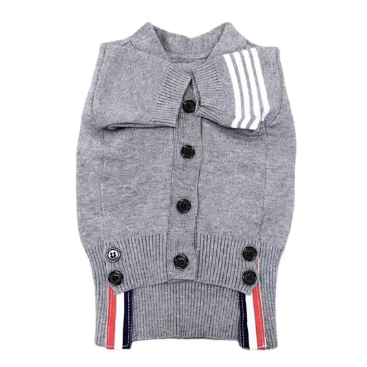 Trendy Knit Sweater Cardigan - Bear Shaped Dog Clothes