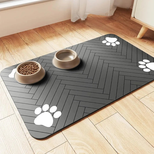 Feeding Mat - Quick Dry Food Bowl Placemat