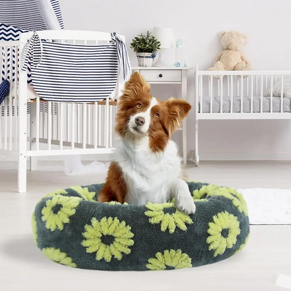 Donut Dog Bed – Plush & Anti-Slip