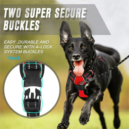 No-Pull Front Clip Dog Harness – Reflective & Heavy Duty
