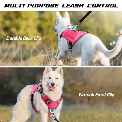 Adjustable No-Pull Tactical Dog Harness – Large Breeds