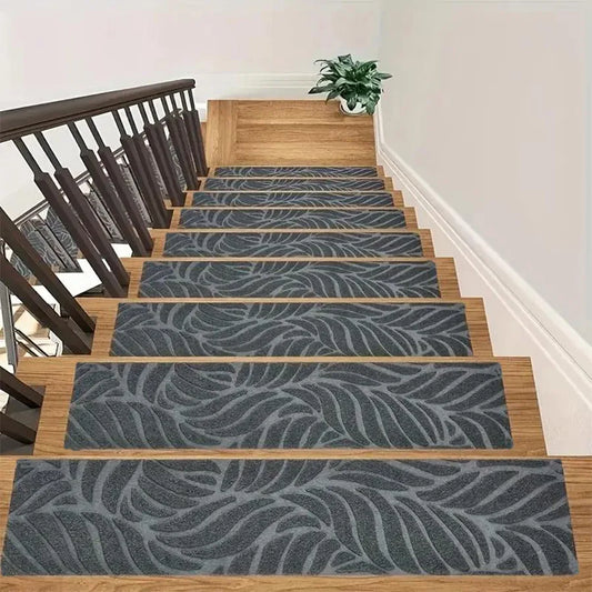 Non-Slip Stair Treads - Washable Self-Adhesive Carpet Pads 76x20cm