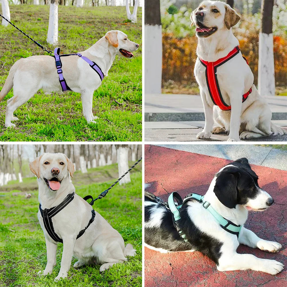 Reflective Dog Harness – Handle & Easy Control