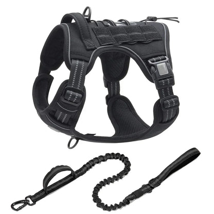 No-Pull Tactical Dog Harness – Reflective & Adjustable