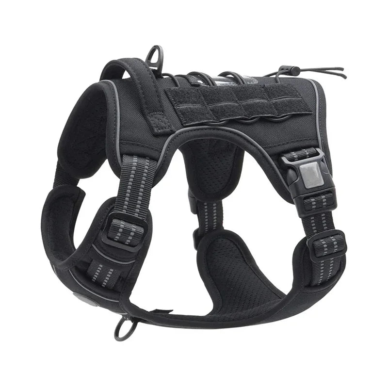 No-Pull Tactical Dog Harness – Reflective & Adjustable