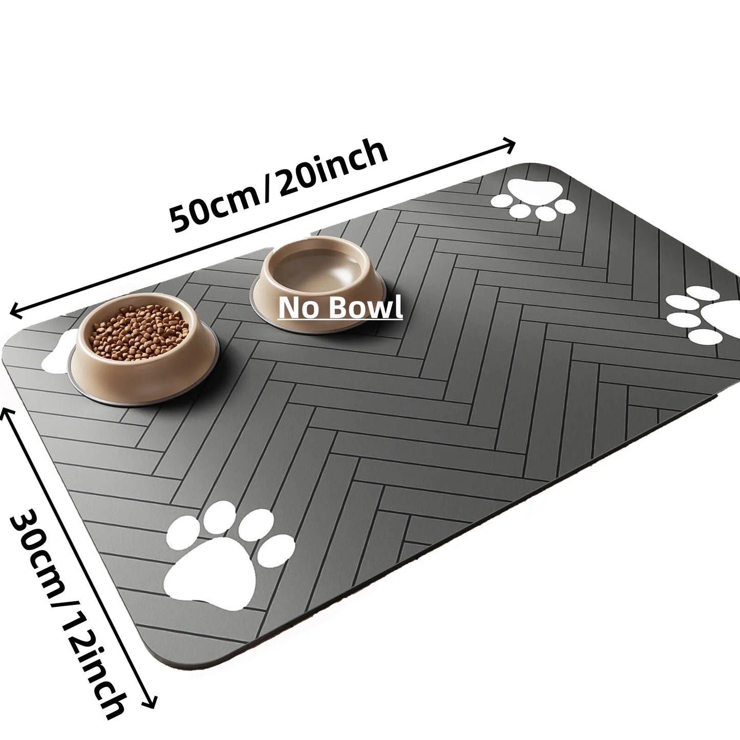 Feeding Mat - Quick Dry Food Bowl Placemat