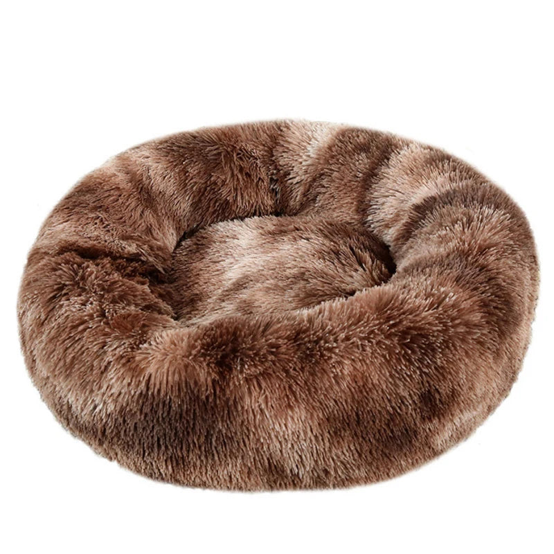 Donut Plush Dog Bed – Warm & Washable