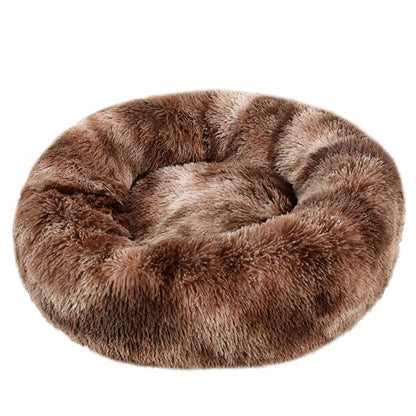 Donut Plush Dog Bed – Warm & Washable