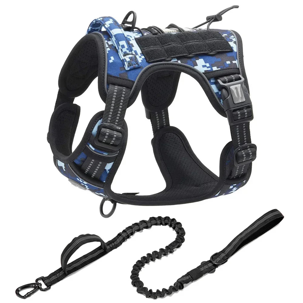 No-Pull Tactical Dog Harness – Reflective & Adjustable